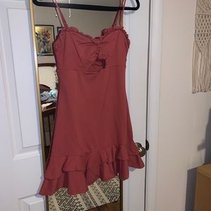 ASOS Red Clay Color Party Dress
